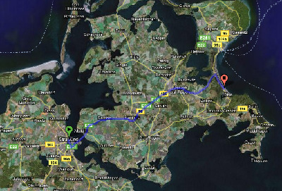 Anfahrt von Stralsund